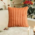 thumbnail image 1 of Plush Christmas Pillow Cover | Solid Color Festive Holiday Decor | 45x45cm Standard Size | Soft Polyester with Hidden Zipper | 1pc, 1 of 6
