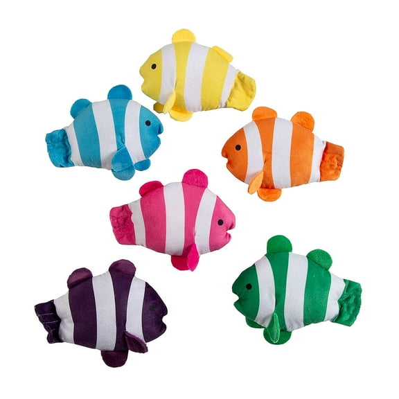 Plush Clown Loach Fish - Party Favors - 12 Pieces
