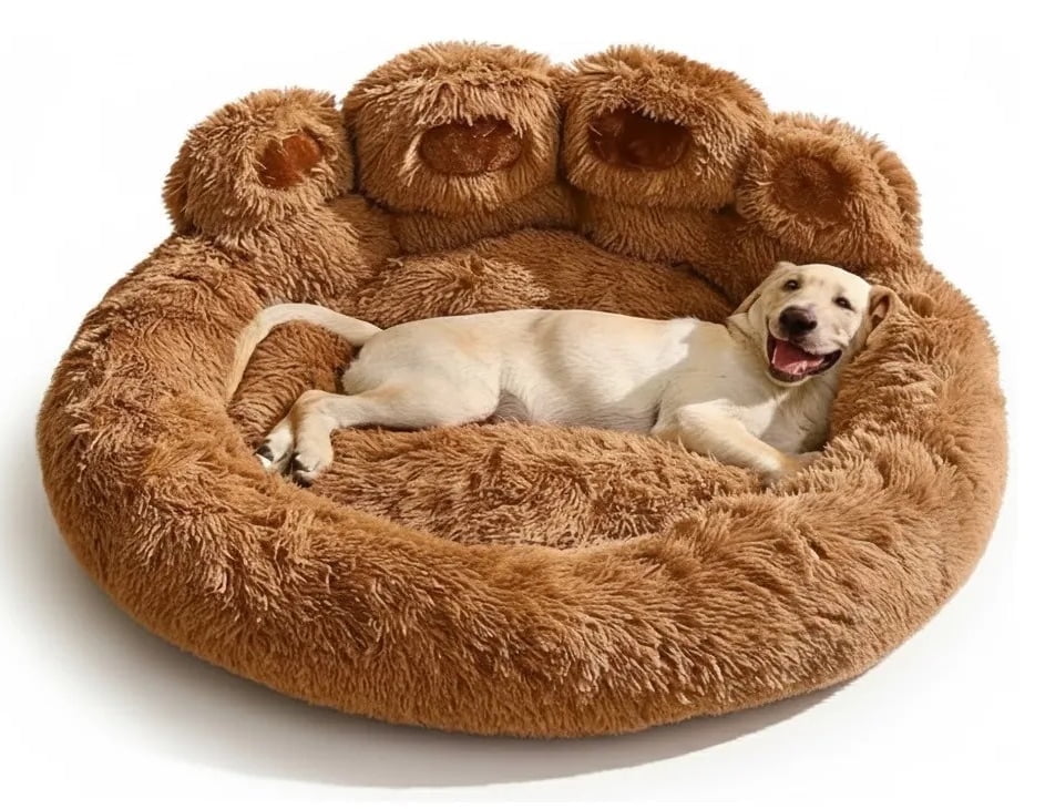 Plush Cozy Dog Bed – Soft Donut/Orthopedic Pet Bed for Small, Medium & Large Dogs, Removable Washable Cover, Comfortable Indoor Lounger