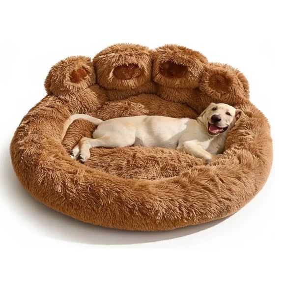 Plush Cozy Dog Bed Soft Donut/Orthopedic Pet Bed for Small, Medium & Large Dogs, Removable Washable Cover, Comfortable Indoor Lounger