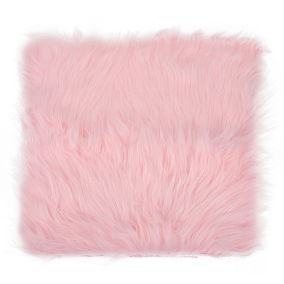 FONDOTIN Rug Small Long Plush Rug Pink 1Set