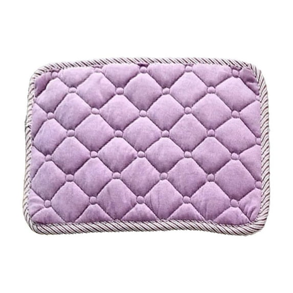 Plush Cushion Rectangular Chair Pad Bench Seat Non Slip Cover Washable Home Office Car Mat 13.78x7.87 Inches Tied Design