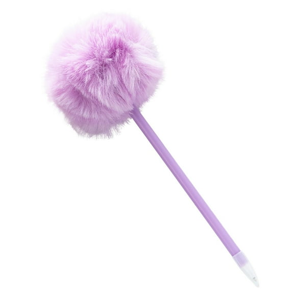 Plush Cute Ball Pen, Fluffy Easter & Party Supplies,Cute Fluffy Ball Plush Pen for Office Accessory Stationery Women Coworkers 2pc
