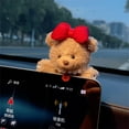 thumbnail image 1 of Plush Cute Bear Car Interior Decoration Auto Center Car Gifts Ornament Accessories Screen, 1 of 9