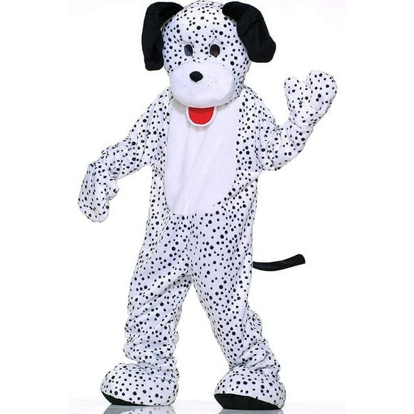Plush Dalmatian Mascot Dalmatian Costume - Black and White Dog Mascot for Adults and Teens