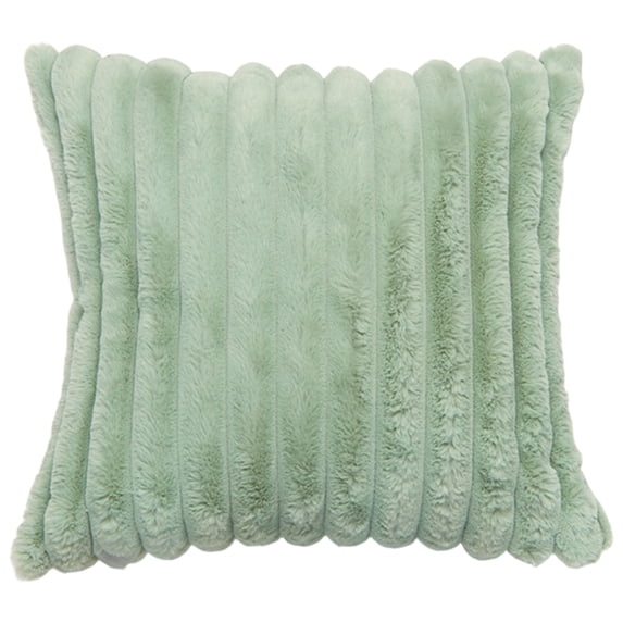 Plush Decorative Throw Pillow Cover Soft Velvet Cushion Case for Sofa Couch Bed Lumbar 16X16Inch Green