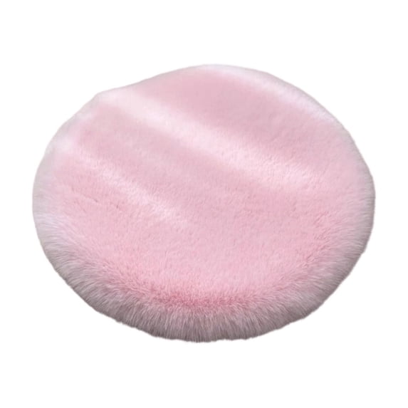 Plush Dog Bed Mat, Fluffy Round Puppy Crate Pad with Soft Comfy Pet Kennel Mat for Small Medium Dogs Sleeping 19.68In