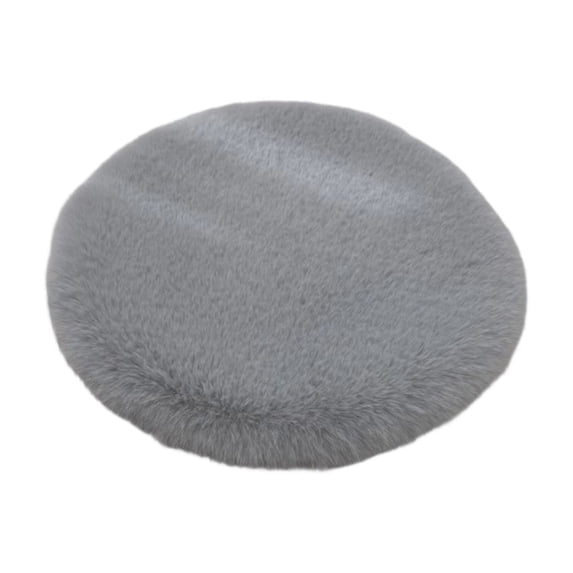 Plush Dog Bed Mat, Fluffy Round Puppy Crate Pad with Soft Comfy Pet Kennel Mat for Small Medium Dogs Sleeping 19.68In