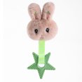 thumbnail image 1 of Plush Dog Chew Toy Paw Shaped Squeaky Puppy Play Toy Stuffed Plush Teething Toy With Rubber Ring Interactive Pet Play Toy For Small Medium Dogs, 1 of 3