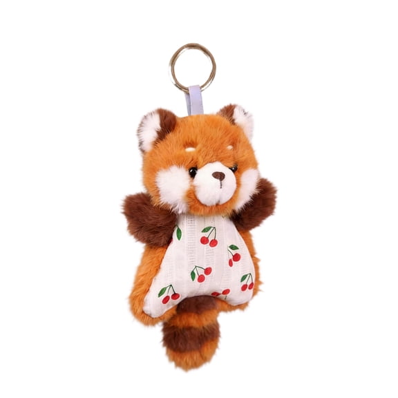 Plush Dog Collar Stress Relief Hand Puppet Hanging Rope Soft Material Resilient Filling Portable Keychain Relieves Anxiety for Home Office Use Decorative Toy for Adults