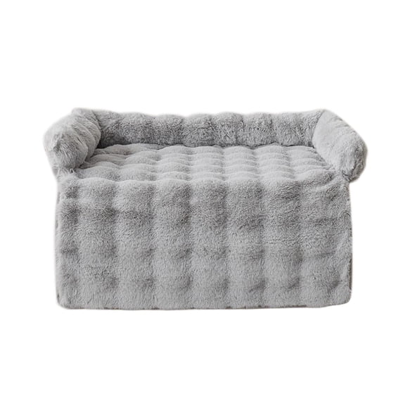 Plush Dog Sleeping Mat for Couch - Non- Washable Pet Sofa Cover with Waterproof Lining, Fluffy Cozy Bed Blanket for Medium & Small Dogs, Cats, and Pets on Indoor Furniture, Bed, or Dog Crate