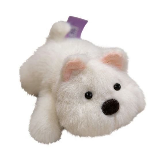 Plush Dog Stuffed Animal Soft Toy for Kids and Adults Fluffy Puppy Doll Cuddly Companion for Home and Office Decor Gift