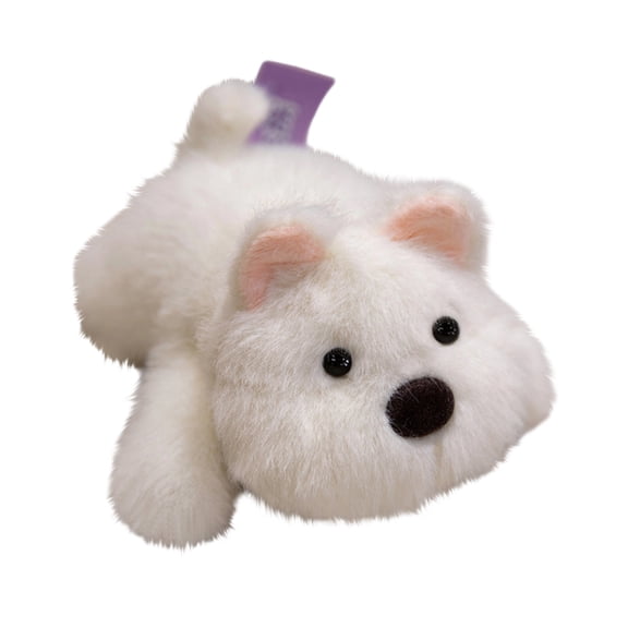 Plush Dog Stuffed Animal Soft Toy for Kids and Adults Fluffy Puppy Doll Cuddly Companion for Home and Office Decor Gift