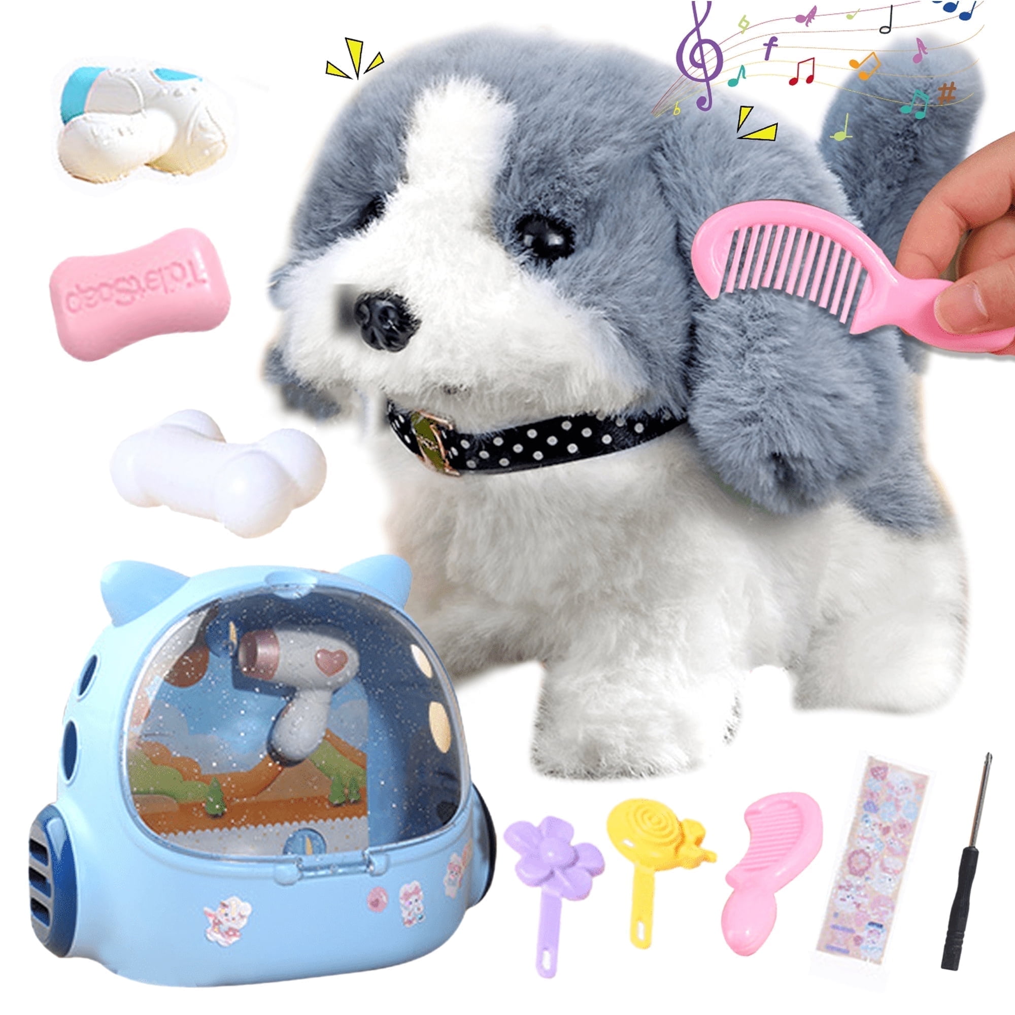 Puppy Dog Electronic Toy Interactive Puppy Dog Toy - Walking, Barking  Electronic Pet For Toddlers & Kids Dogs & Puppies Red Baby Toys