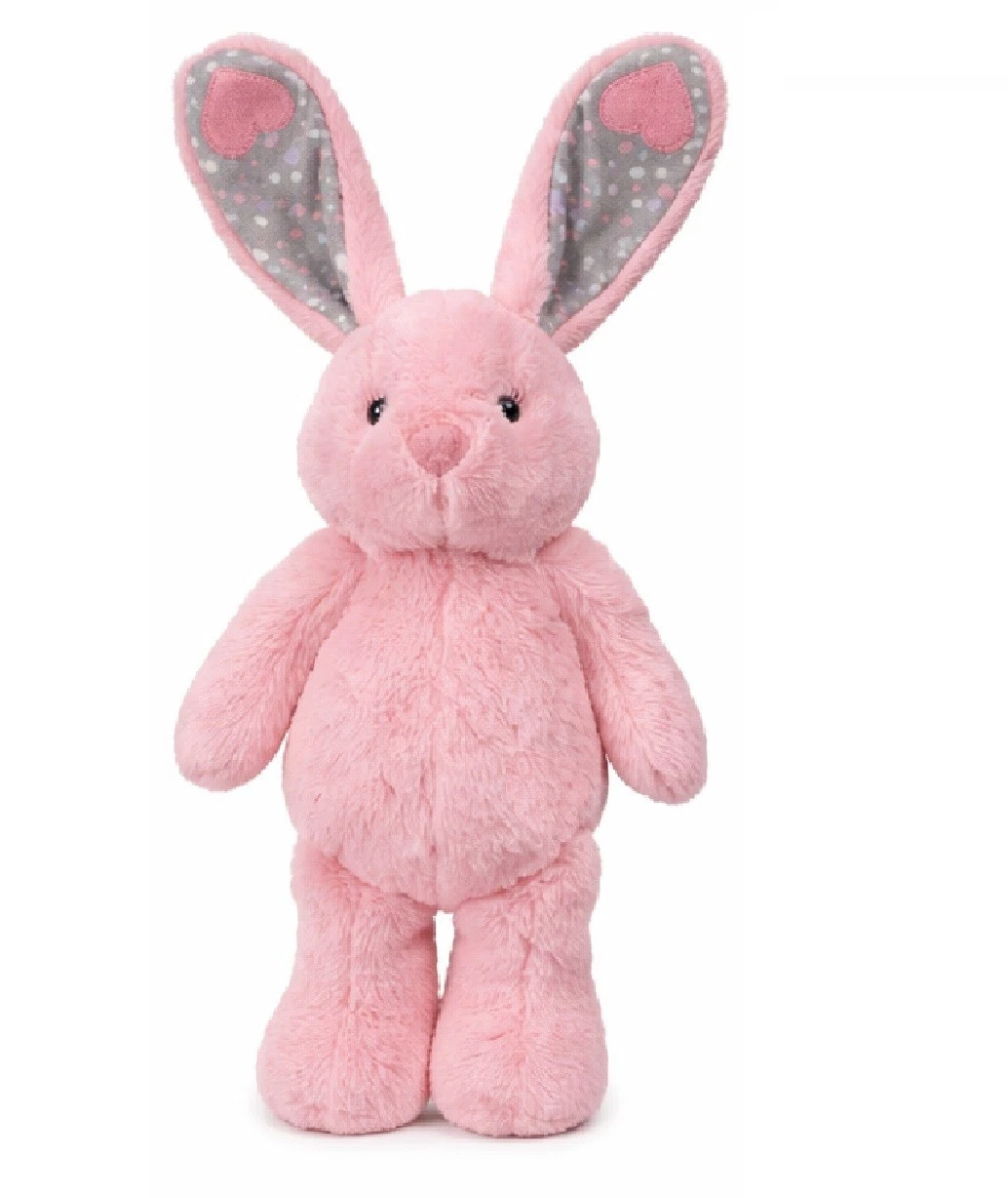 Plush Dog Toy Soothing Calming Lavender Infused 12 Inch Bunny With Heartbeat (Pink)