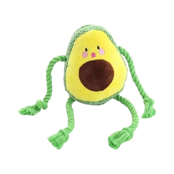 Plush Dog Toy Squeaky Avocado Cushion Toy - Soft Safe Plush Gentle On Mouth Teeth Built - In Squeaker Attracts Attention Curiosity - For Puppies Small Dogs Cats Indoor Pets Home