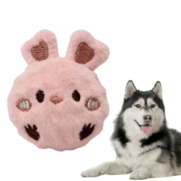Plush Dog Toys for Aggressive Chewers, Dog Chew Toys,Interactive Dog Toys for Large Dogs Balls to Keep Them Busy for Small Medium Dogs (Pink)