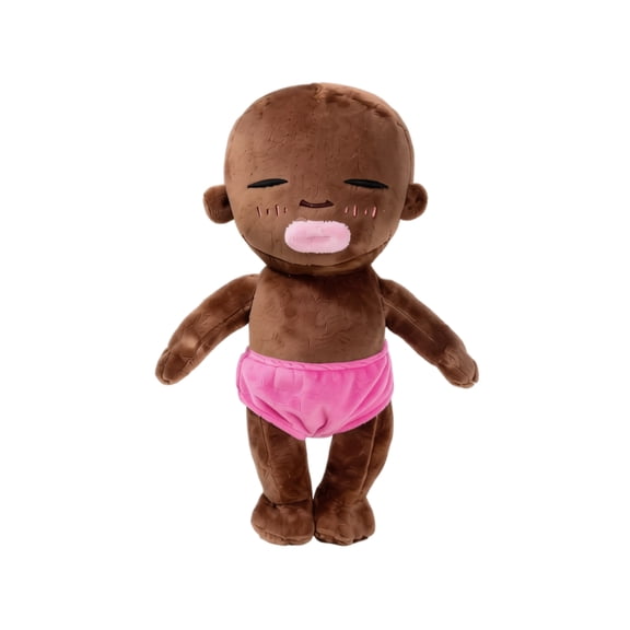Plush Doll 40cm Soft Stuffed Figure with Cartoon Expression and Removable Shorts for and Collectors Gift