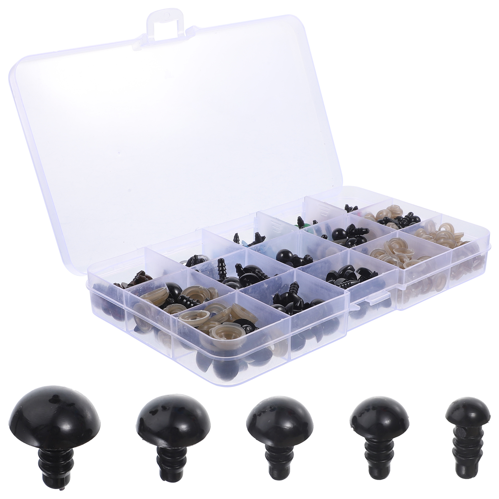 Plush Doll DIY Set Stuffed Animal Crochet Hook Safety Eyes and