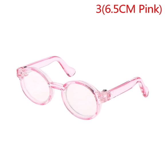 Plush Doll Glasses Accessory Round Frame 6.5/9.5cm Eyewear Clear Lens