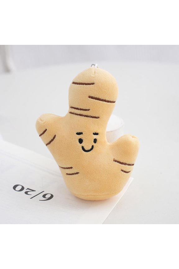 Plush Doll Keychain Cartoon Cute Vegetables Key Chain Keyring Car Phone Charm Pendant Hanging Ornament Gift Accessories