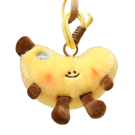 Plush Doll Stuffed Toy Handheld Fruit Shape Soft Plushie with Hanging Rope for Kids Adults Home Office Decoration