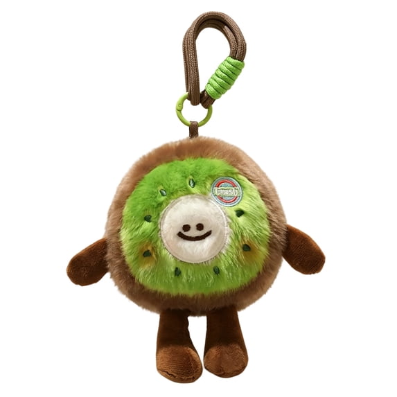 Plush Doll Stuffed Toy Handheld Fruit Shape Soft Plushie with Hanging Rope for Kids Adults Home Office Decoration