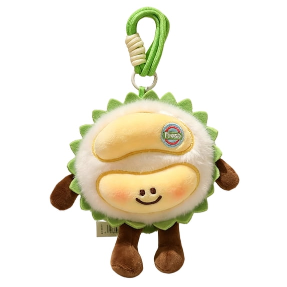 Plush Doll Stuffed Toy Handheld Fruit Shape Soft Plushie with Hanging Rope for Kids Adults Home Office Decoration