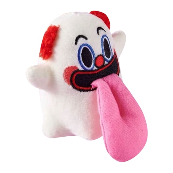 Plush Doll Toy, Cartoon Clown Rag Doll With Red Ears And Long Pink Tongue, Children's Gift Pillow (No Standard) For Kids Play And Decoration