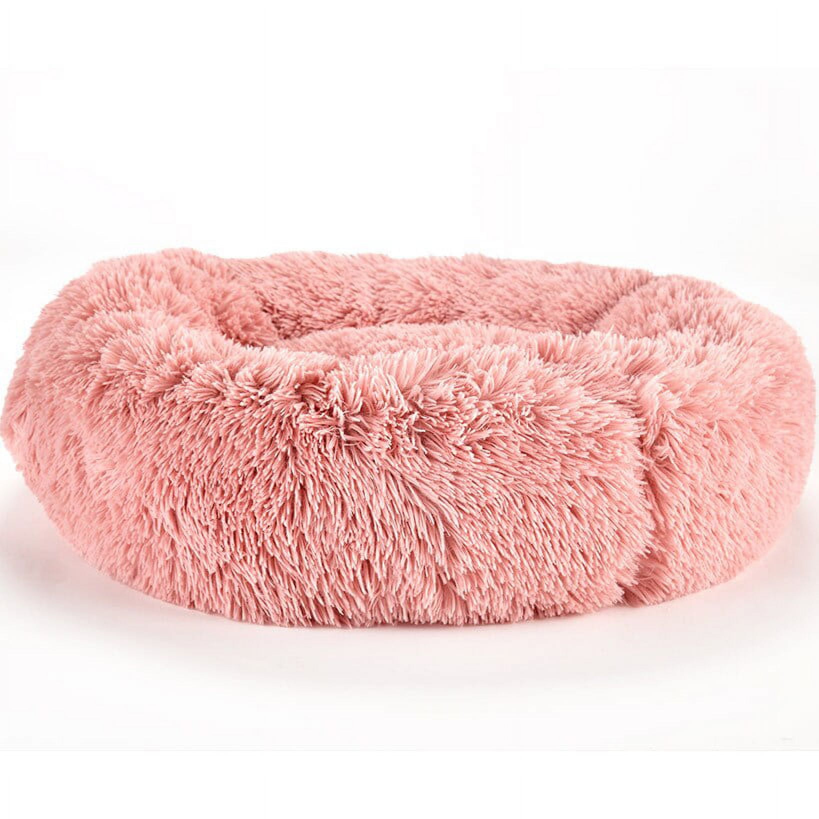 Plush Donut Pet Beds Pink