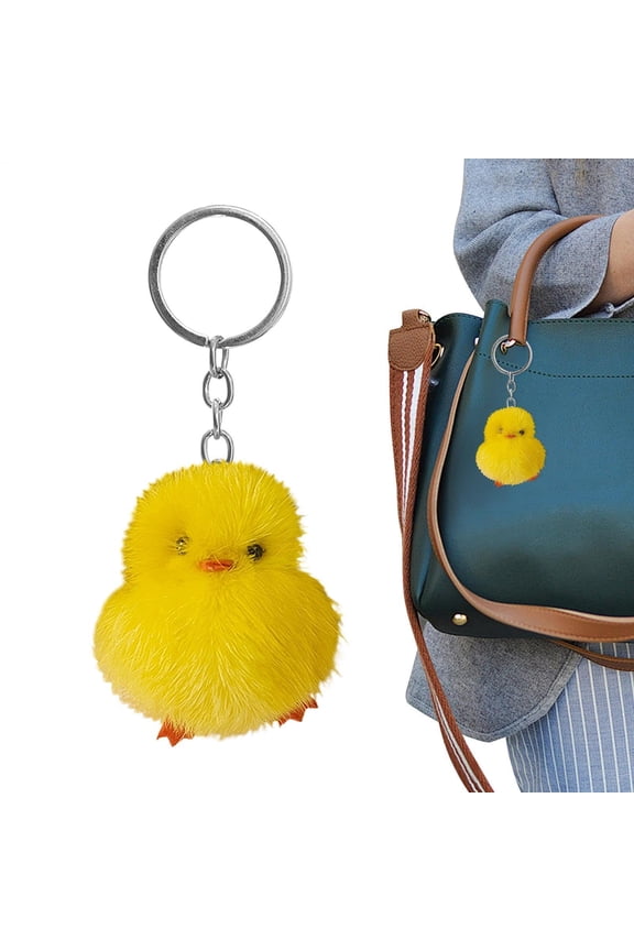 Plush Duck Keychain Cute Mini Duck Bag Charm Soft Plush Animal Pendant – Kawaii Keyring For Backpack, Purse & Car Keys
