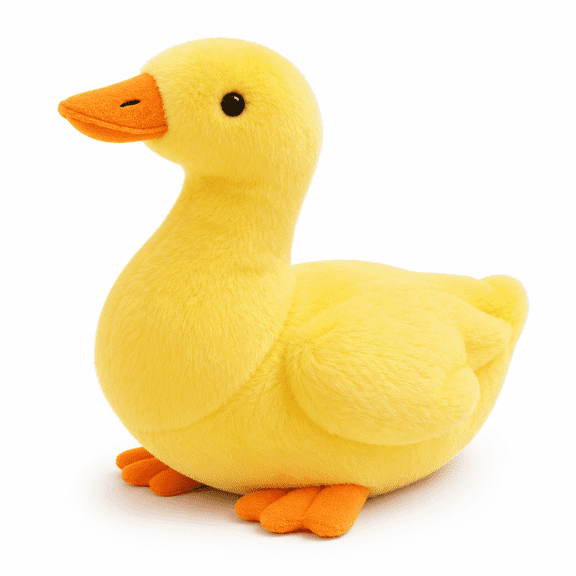 Plush Duck Toy 9.8-Inch – Soft Stuffed Animal for Kids, Toddlers & Babies, White & Yellow Cuddly Duck, Birthday Gift, Nursery Decor, Playroom Plushie