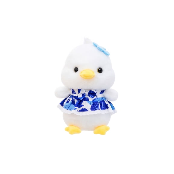 Plush Duck Toy, Ultra Soft Cute Stuffed Animal with Floral Dress, 1 Piece 9.0 inch Fluffy Plush Figure for Kids Adults, Ideal for Home Decor Playtime and Birthday Gift Present