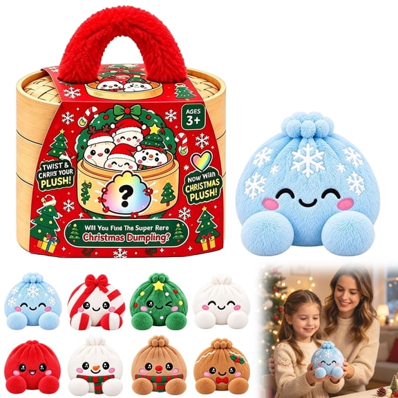 Plush Dumpling Soft Stuffed Bun Decor Cute Stress Balls Desk Ornaments 15CM for Families Women Men Gifts