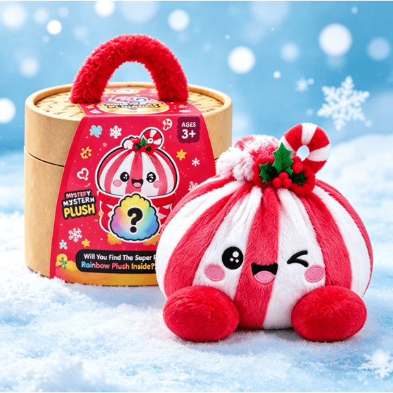 Plush Dumpling Squishy Toys, Christmas Bao Plush Collection, Adorable Soft Plush Toys, Winter Holiday Collectibles