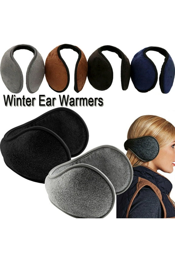 Plush Ear Muffs for Winter - Women & Men's Behind-the-Head Warmers