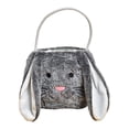 thumbnail image 1 of Plush Easter Bunny Basket, Furenl Personalized Egg Hunt Easter Bag Easter Bucket with Plush Ears Bunny Easter Tote Bag, Grey, 1 of 9