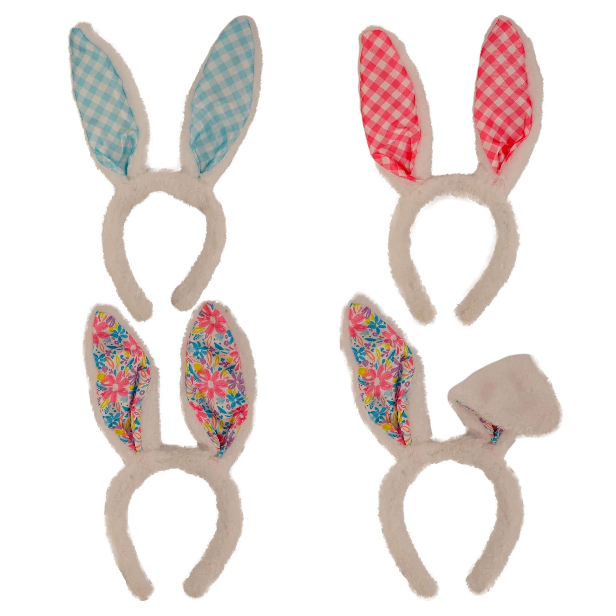 Way to Celebrate! 9.5 inch Brown Easter Bunny Ear Headband Set 