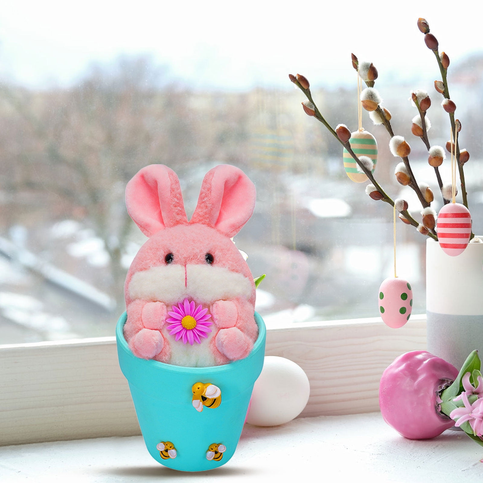 Plush Easter Bunny Handmade Huggable Rabbits Easter Basket Rabbits ...