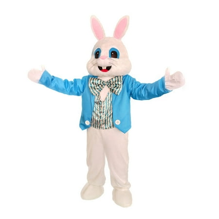 Plush Easter Bunny Mascot Costume Rabbit Fancy Party Dress Adult