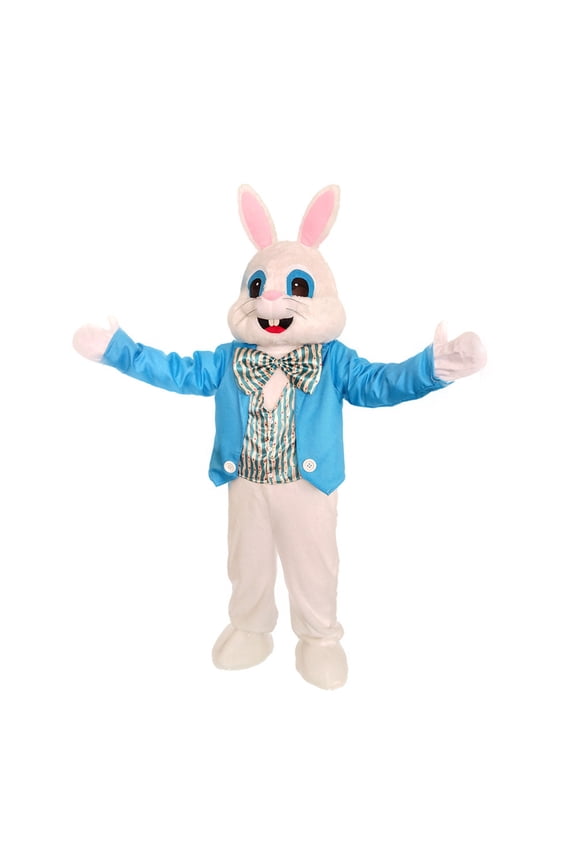 Plush Easter Bunny Mascot Costume Rabbit Fancy Party Dress Adult