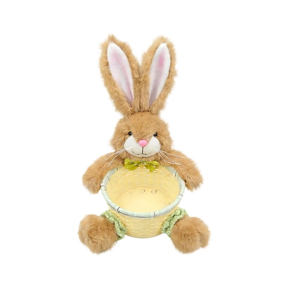 Plush Easter Bunny Stuffed Animal Cute Stuffed Bunny Soft Stuffed Rabbit Plush Toy Kawaii Bunny Stuff for Fluffy Hugging Sleeping Gifts Green