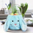 thumbnail image 1 of Plush Easter Bunny Tote Bags,Easter Bunny Baskets with Long Plush Ear,Egg Hunting Easter Bags for Kids,Easter Storage Handbag for Easter Decorations Candy Packing Bins, 1 of 7