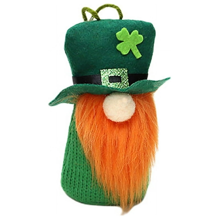 Plush Elf Decorations St.Patrick s Day Gnome Green Hat Doll