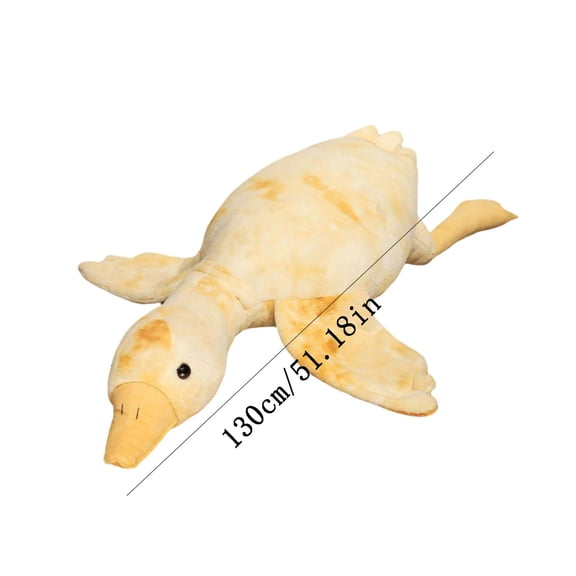 Plush Extra Soft Duck Stuffed Animal Hugging Pillow with Rotund Belly, Safety Nursery Decor Sensory Comfort Toy Cuddle Christmas Companion for Toddlers