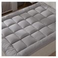Plush Extra Thick Full Size Mattress Topper for Firm Mattress Grey