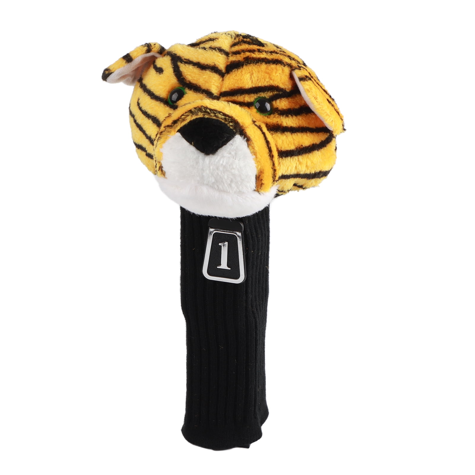 Plush Fabrics Cartoon Tiger Pattern Golf Putters Head Covers Headcovers