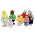 thumbnail image 1 of Plush Family Doll Figures Pine Miniature People Toy Set Ornament Educational Toy for Doll Accessories, 1 of 12