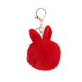 thumbnail image 1 of Plush Faux Fur Pom Pom Keychain with Rabbit Ear Design and Metal Clasp for Bags Backpacks and Keys Accessories Gifts, 1 of 3