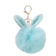 thumbnail image 1 of Plush Faux Fur Pom Pom Keychain with Rabbit Ear Design and Metal Clasp for Bags Backpacks and Keys Accessories Gifts, 1 of 3